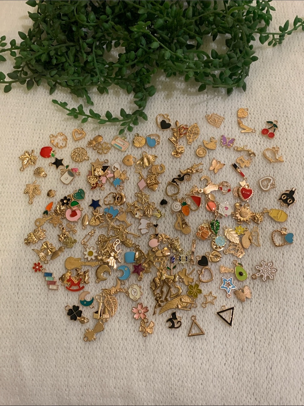 Gold-Tone Charm & Pendant Lot – Mixed Designs